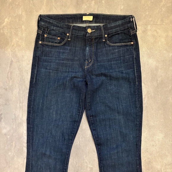 MOTHER The Looker Clean Sweep Dark Wash Skinny Jeans Size 28 - Picture 5 of 16
